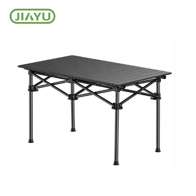 Foldable metal camping table